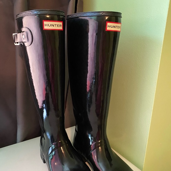 Women's Hunter Original Adjustable Gloss Rain Boot - Picture 2 of 4